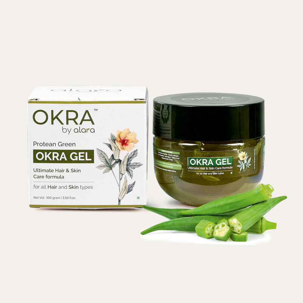 OKRA GEL Ultimate Hair Skin Care Formula Alara India okra-gel-ultimate-hair-skin-care-formula-alara-india