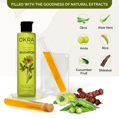 OKRA GEL SHAMPOO: Natural Hair Care Formula