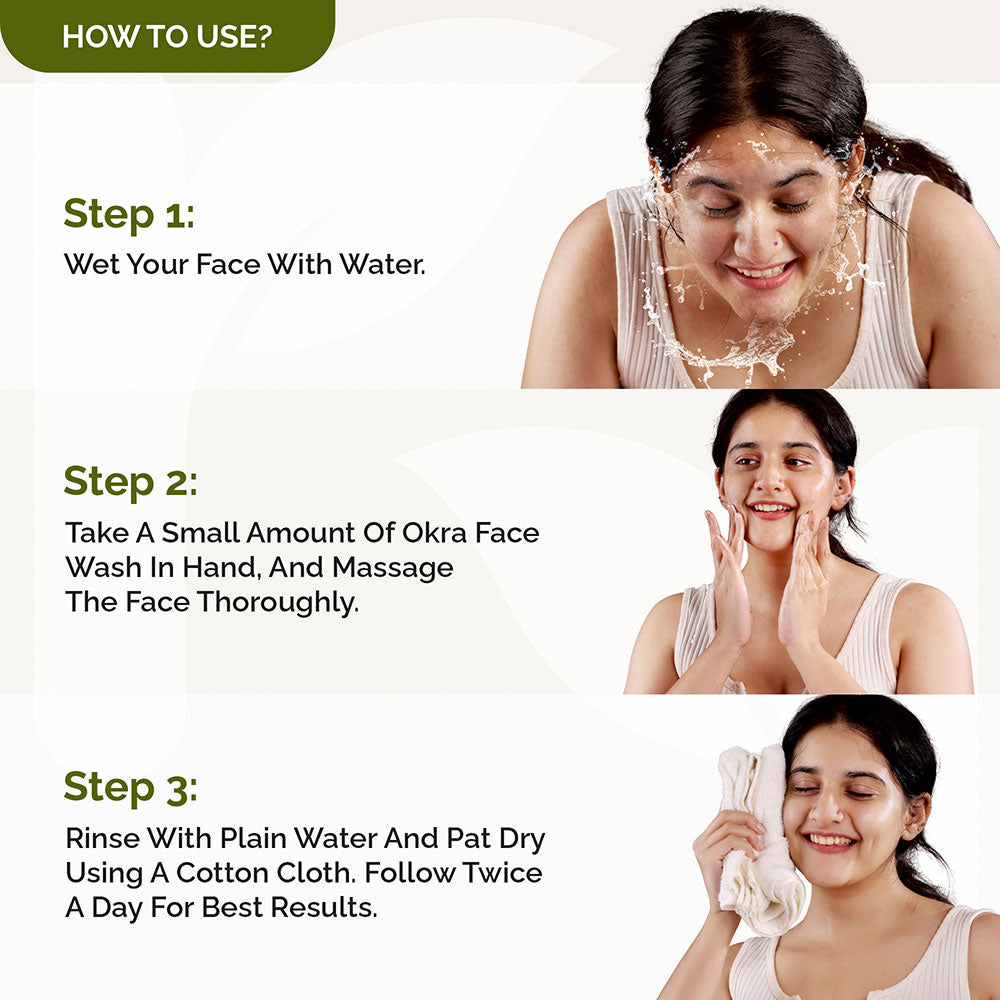 OKRA GEL FACE WASH: Natural Cleansing For Radiant Skin