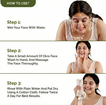 OKRA GEL FACE WASH: Natural Cleansing For Radiant Skin