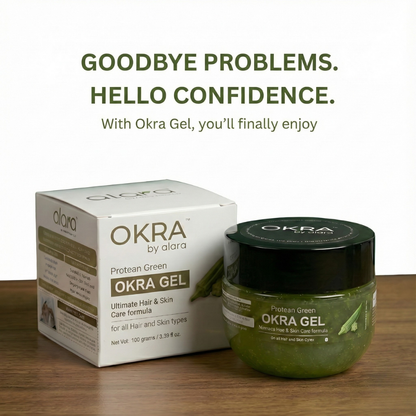 OKRA GEL: Ultimate Hair & Skin Care Formula - 100gm