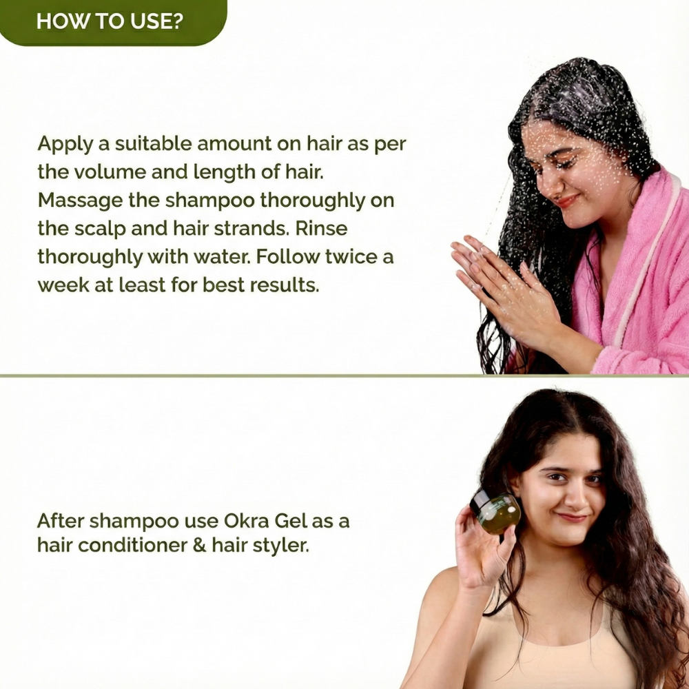 OKRA GEL SHAMPOO: Natural Hair Care Formula